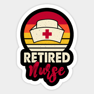 Retired Nurse T Shirt For Women Sticker